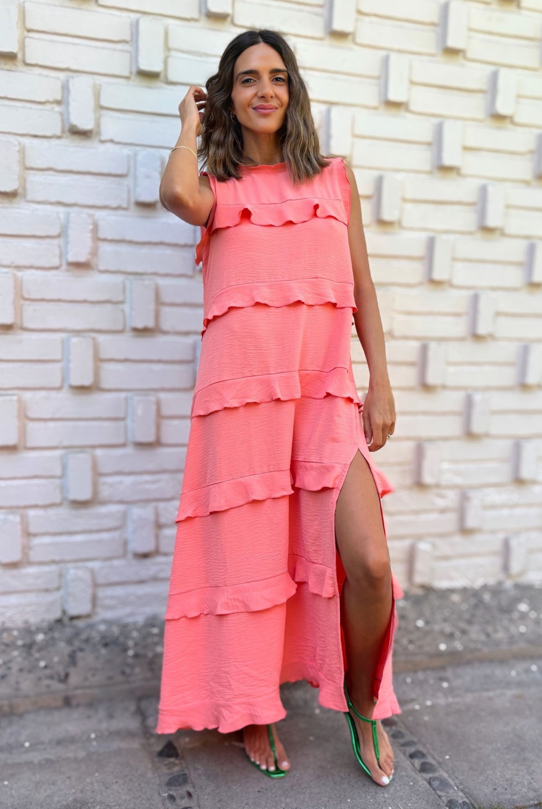 PRE VENTA VESTIDO ROMA CORAL
