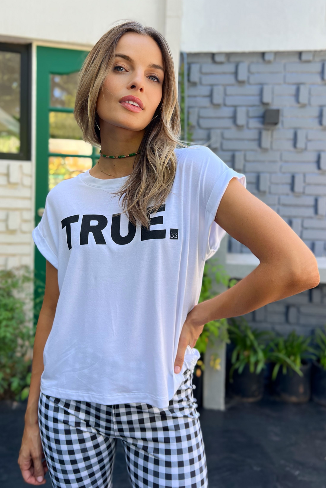 Polera True White/Black