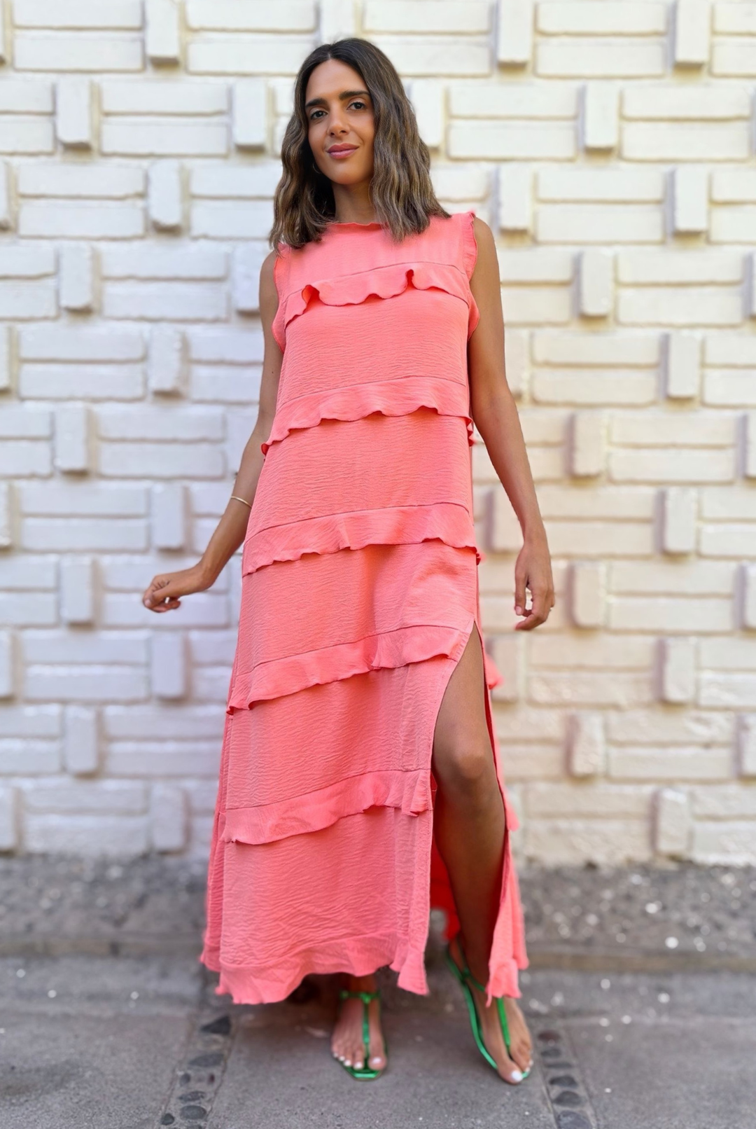 PRE VENTA VESTIDO ROMA CORAL