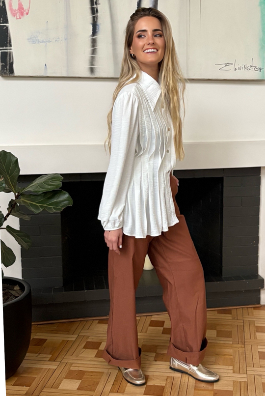 PRE VENTA BLUSA GARDENIA WHITE