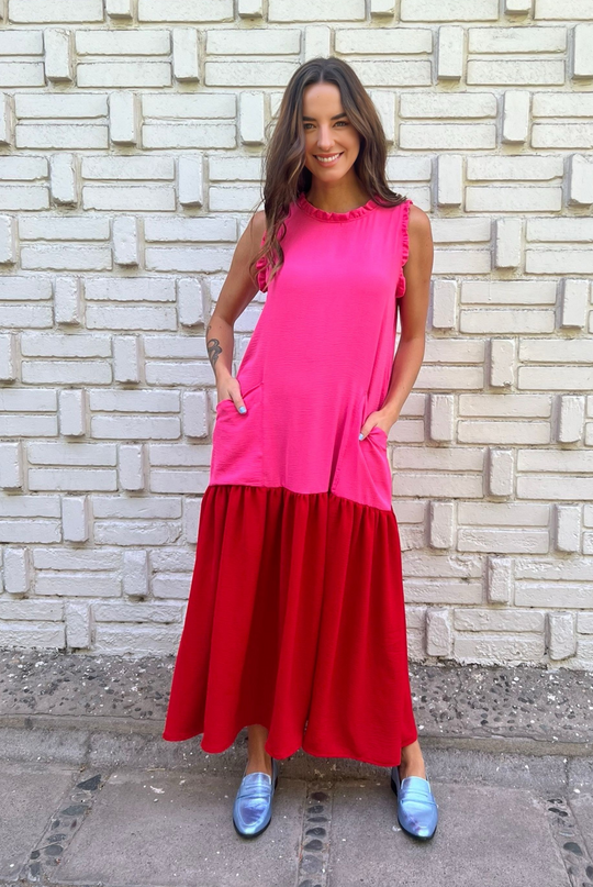 Vestido Italia Pink/Red