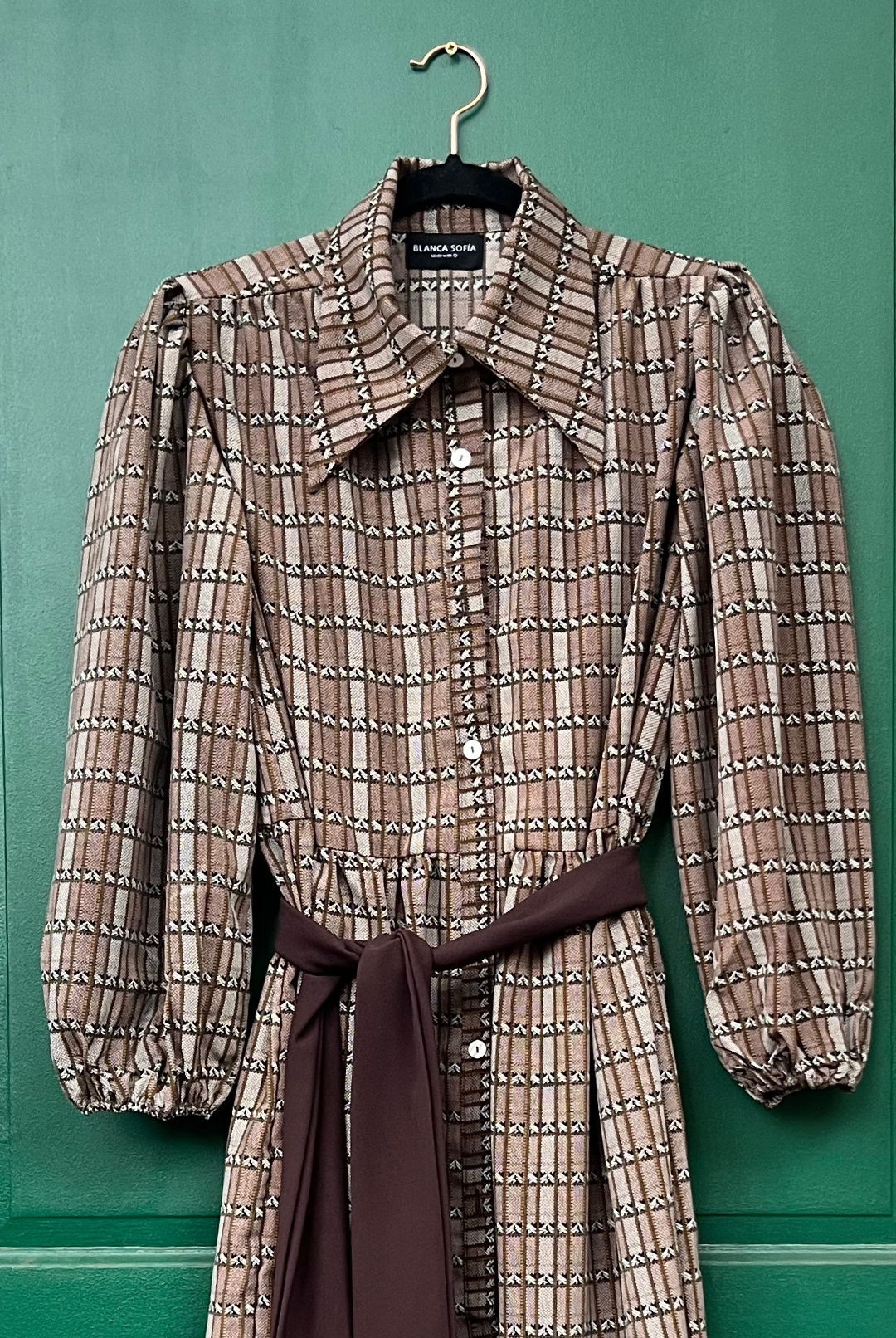 Vestido Marbella Brown Patterns