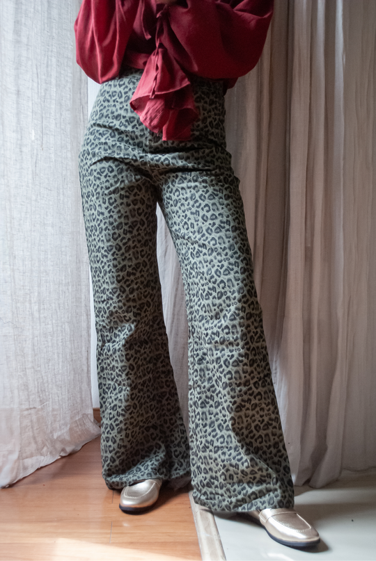 Pantalon leopardo Green