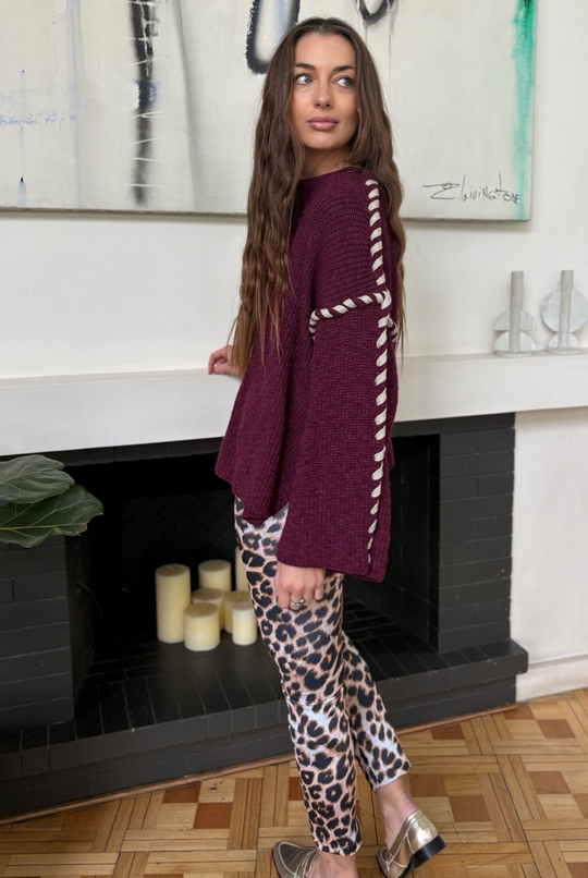 Pre venta Sweater Berlín Burgundy