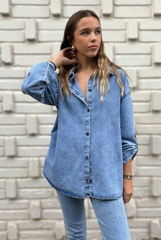 Camisa Benet Sky Blue