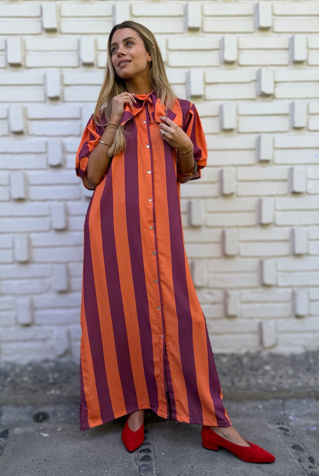 VESTIDO CAYETANA ORANGE
