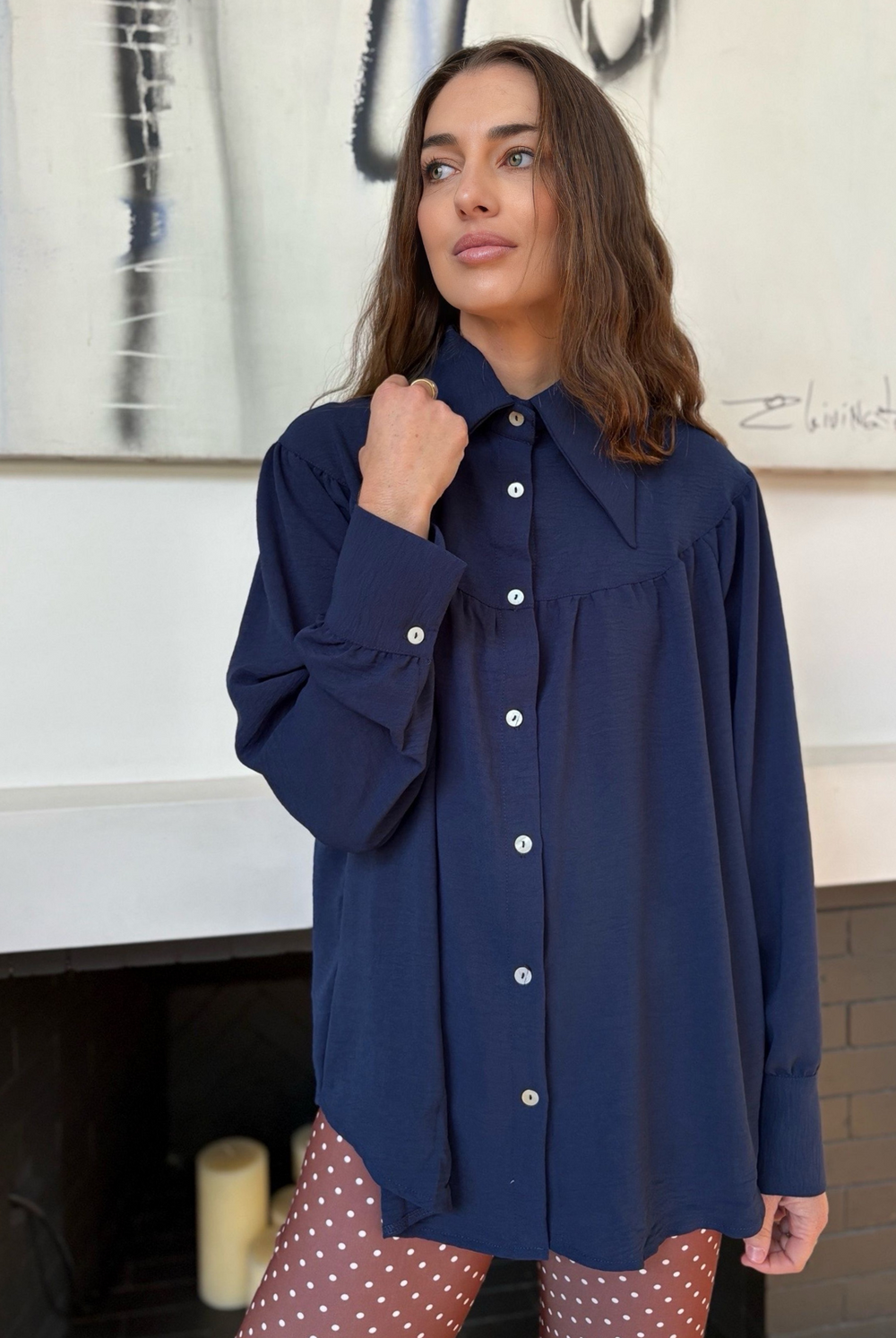 Blusa Gaspar Dark Blue