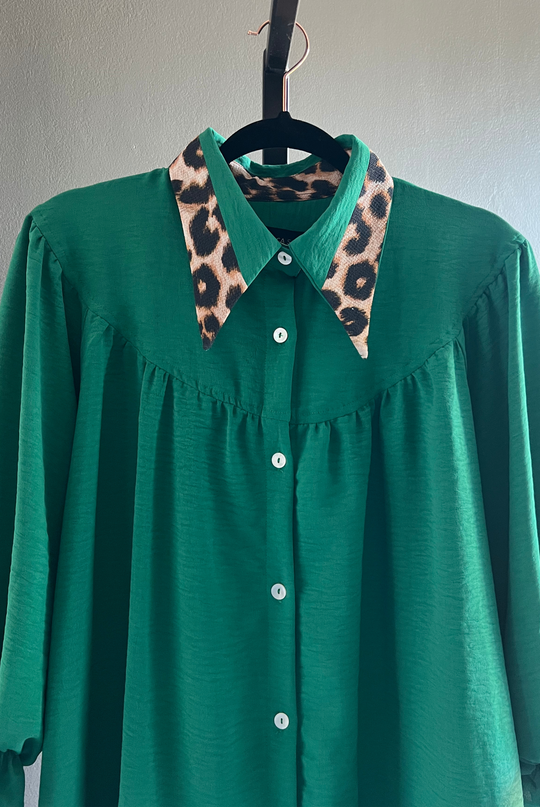 Blusa Rafaela Leopard Green