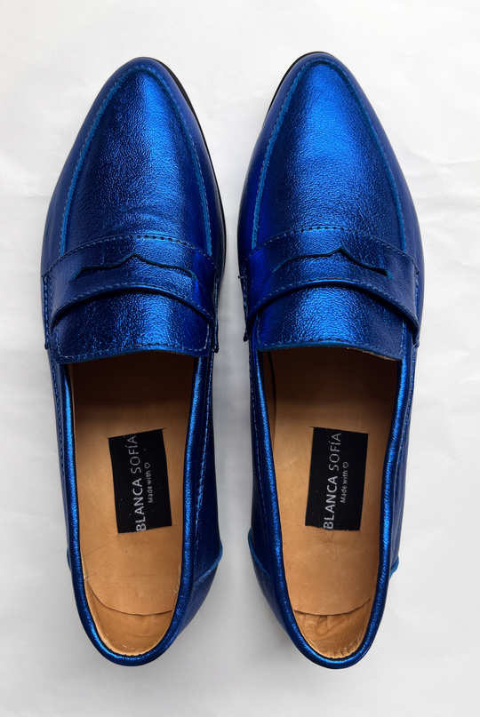 Mocasín Maia Blue / Cuero