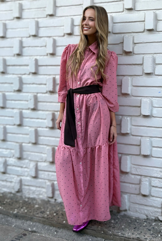 Vestido Marbella Pink Circles