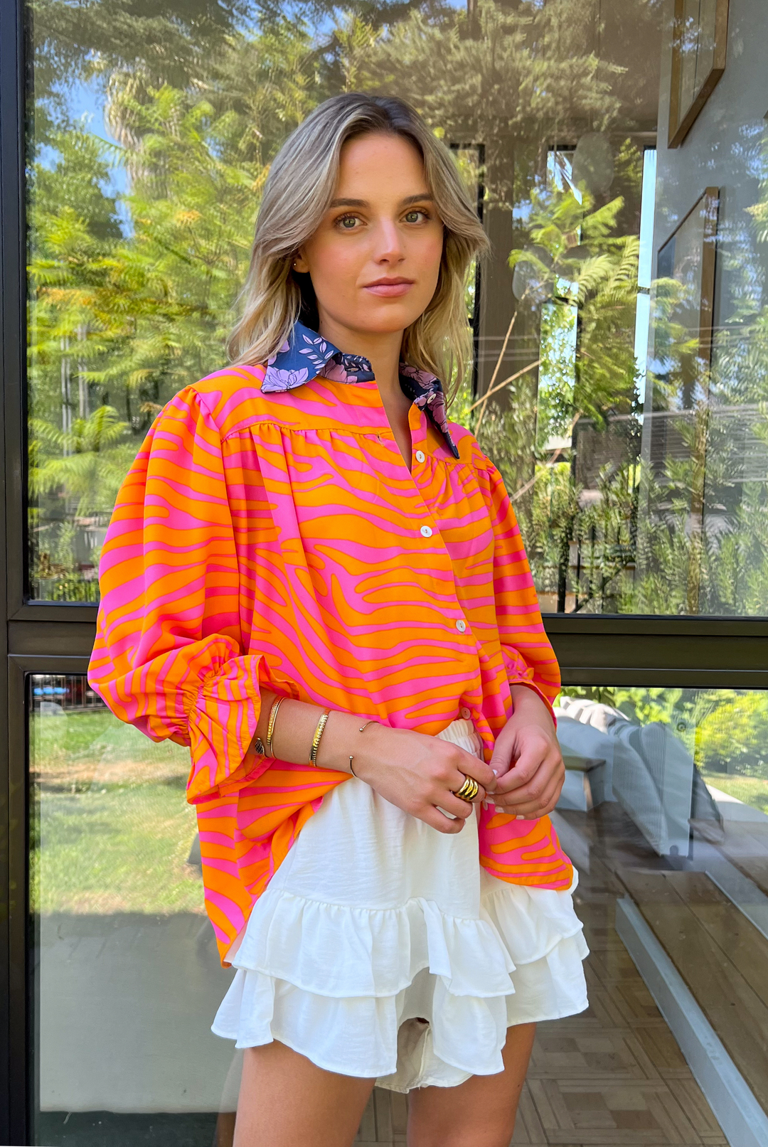 Blusa Rafaela Tiger Orange