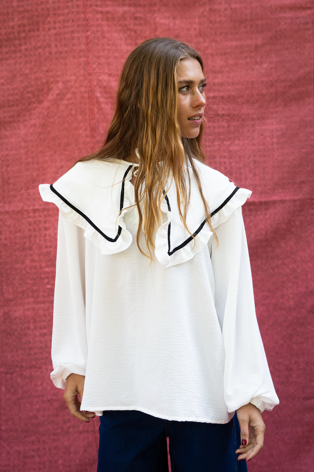Blusa Reina Sofía WHITE