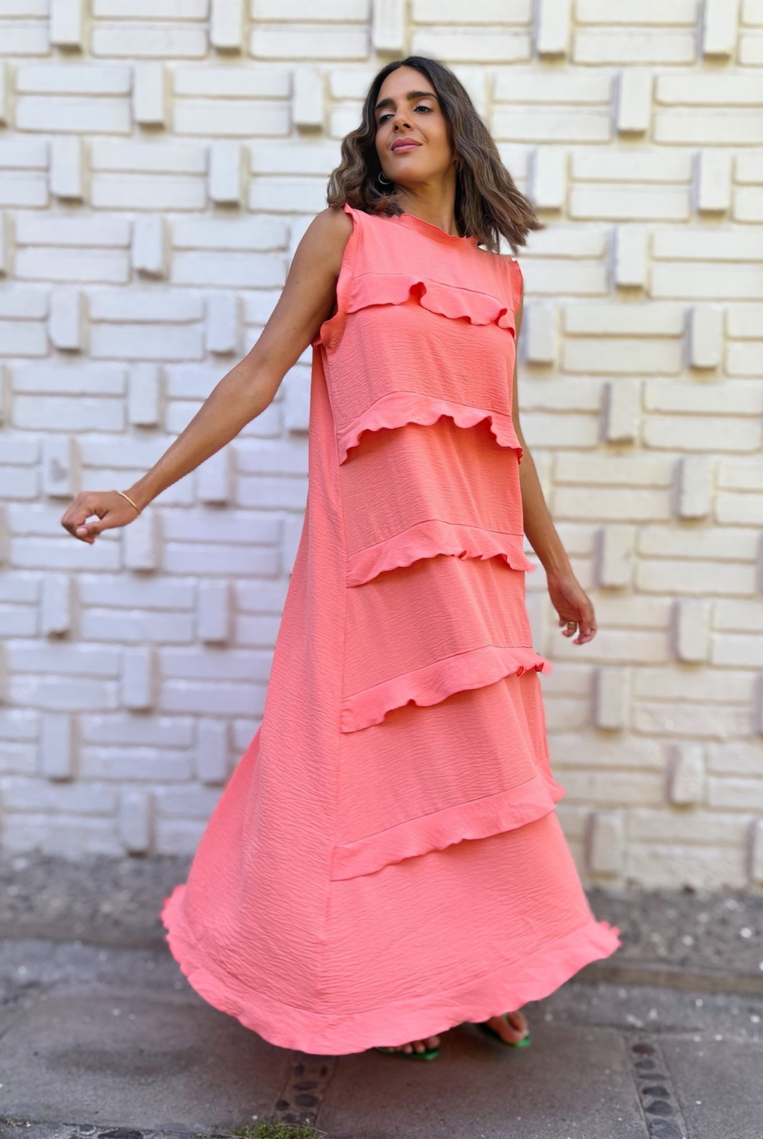 PRE VENTA VESTIDO ROMA CORAL