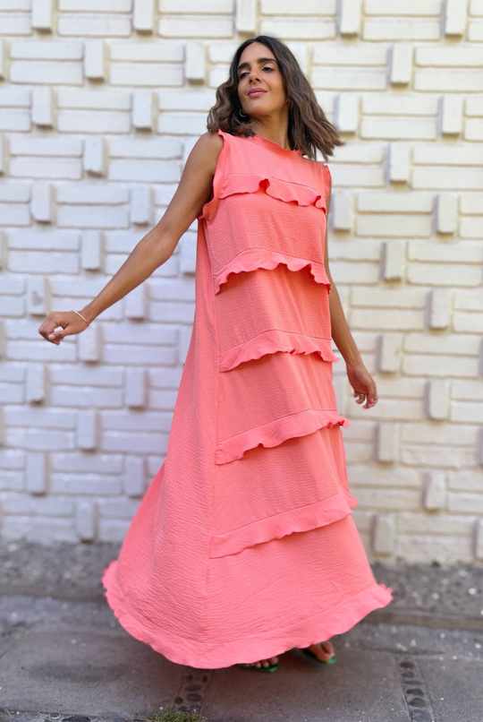 PRE VENTA VESTIDO ROMA CORAL