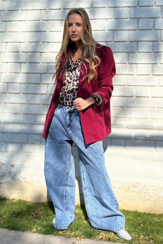 PRE VENTA ABRIGO LONDRES BURGUNDY