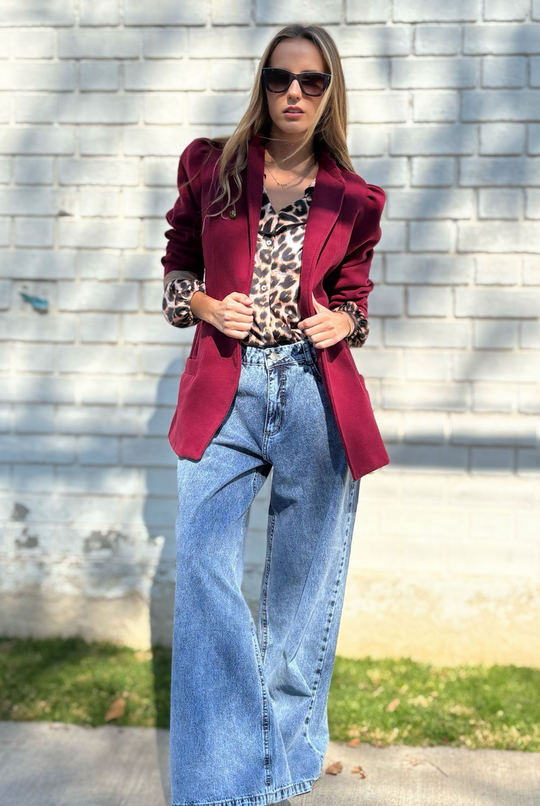 PRE VENTA ABRIGO LONDRES BURGUNDY