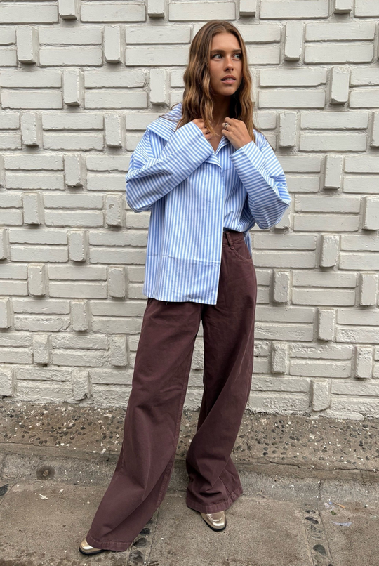 Blusa Grecia Rayas Blue