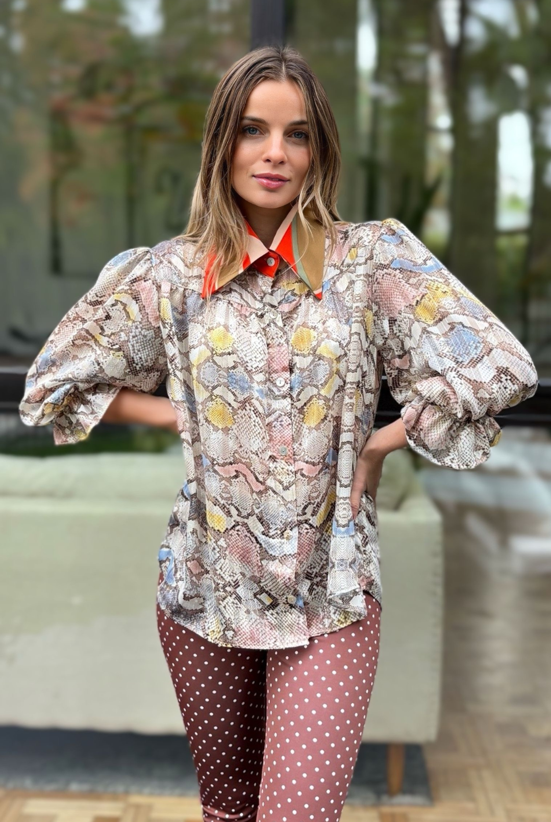 Blusa Rafaela Colorful Print