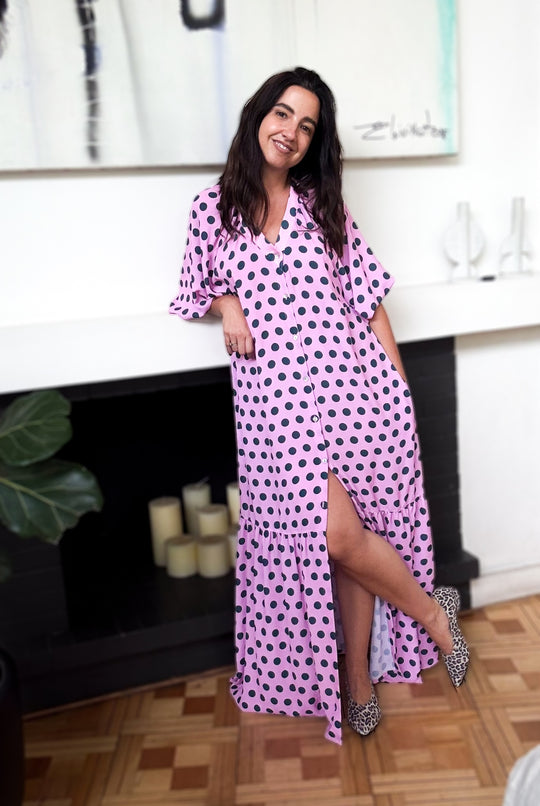 PRE VENTA VESTIDO PARADISE CIRCLE PINK