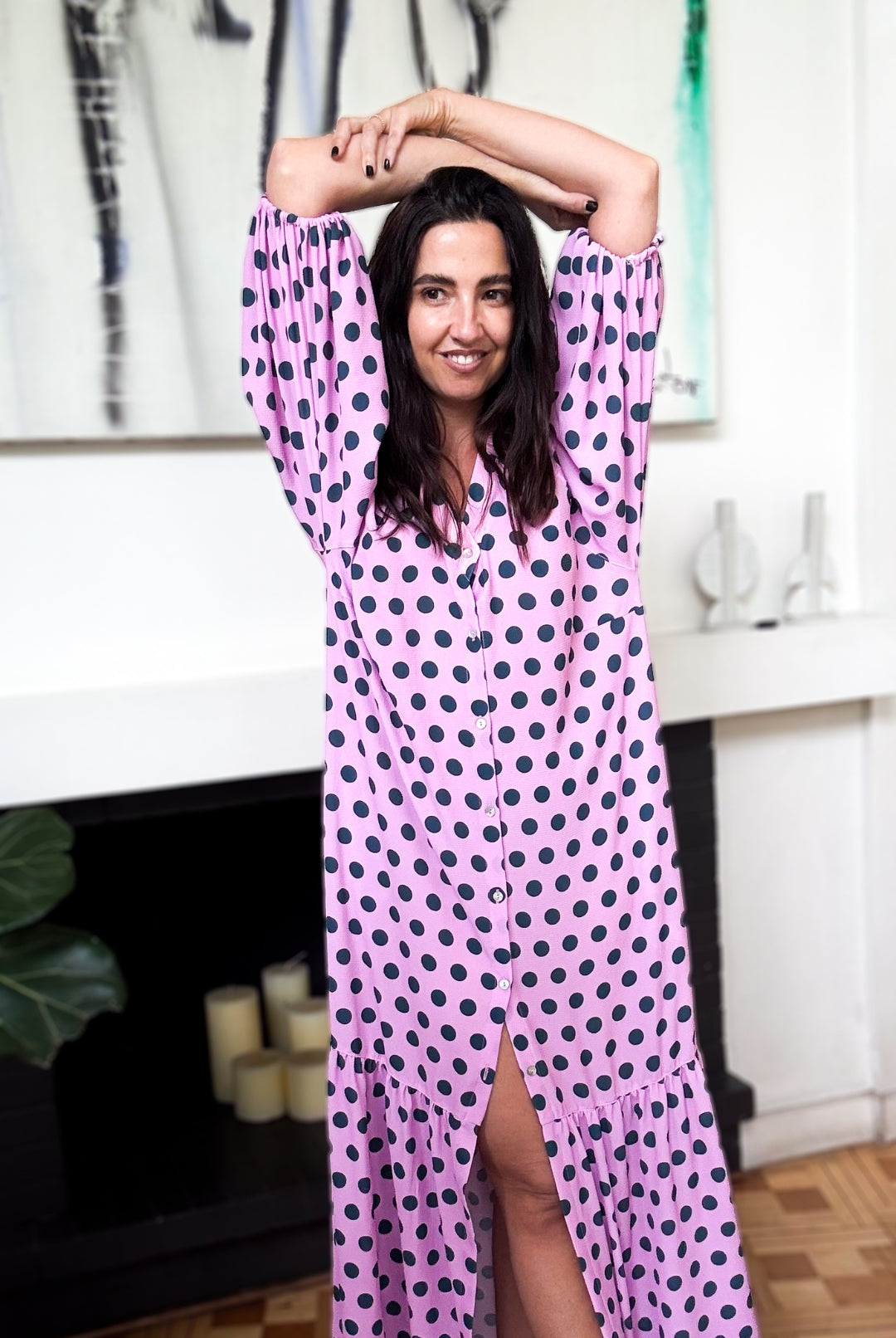 PRE VENTA VESTIDO PARADISE CIRCLE PINK