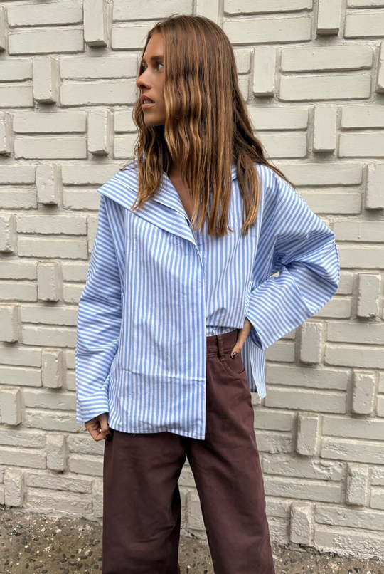 Blusa Grecia Rayas Blue