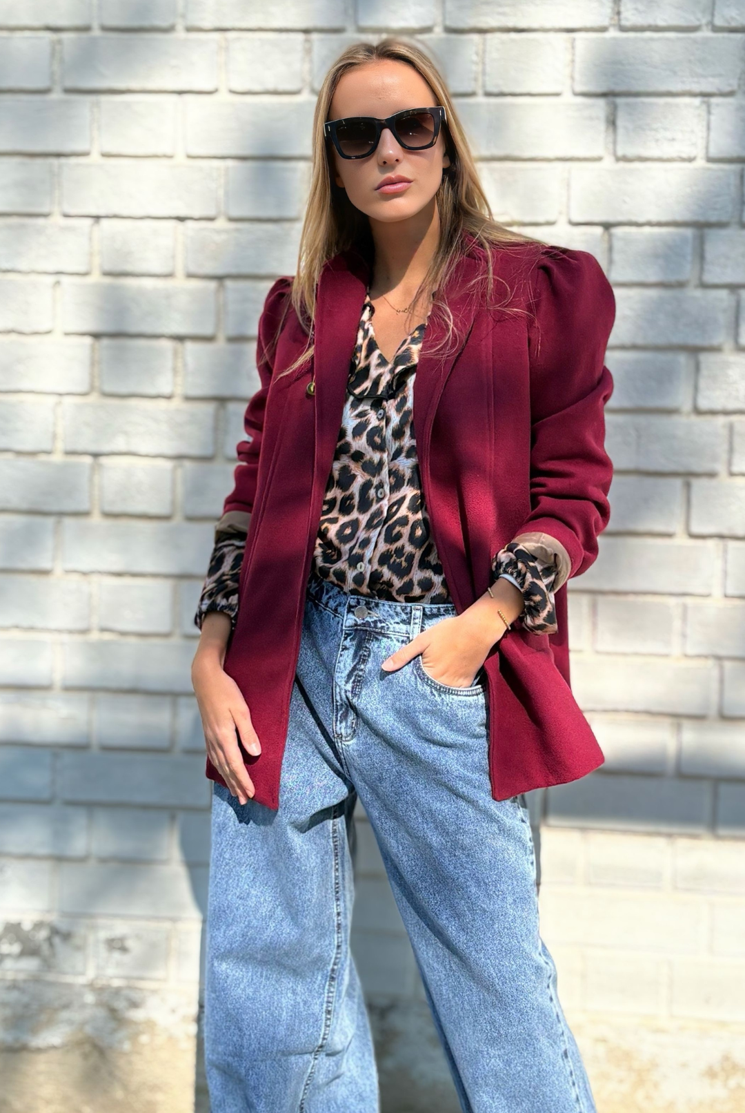 PRE VENTA ABRIGO LONDRES BURGUNDY