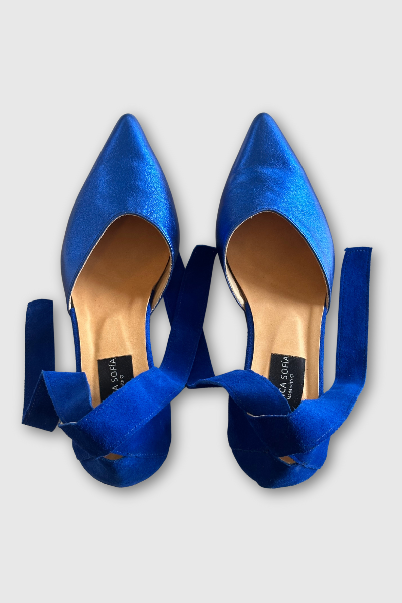 Zapato Ravello Azul / Cuero