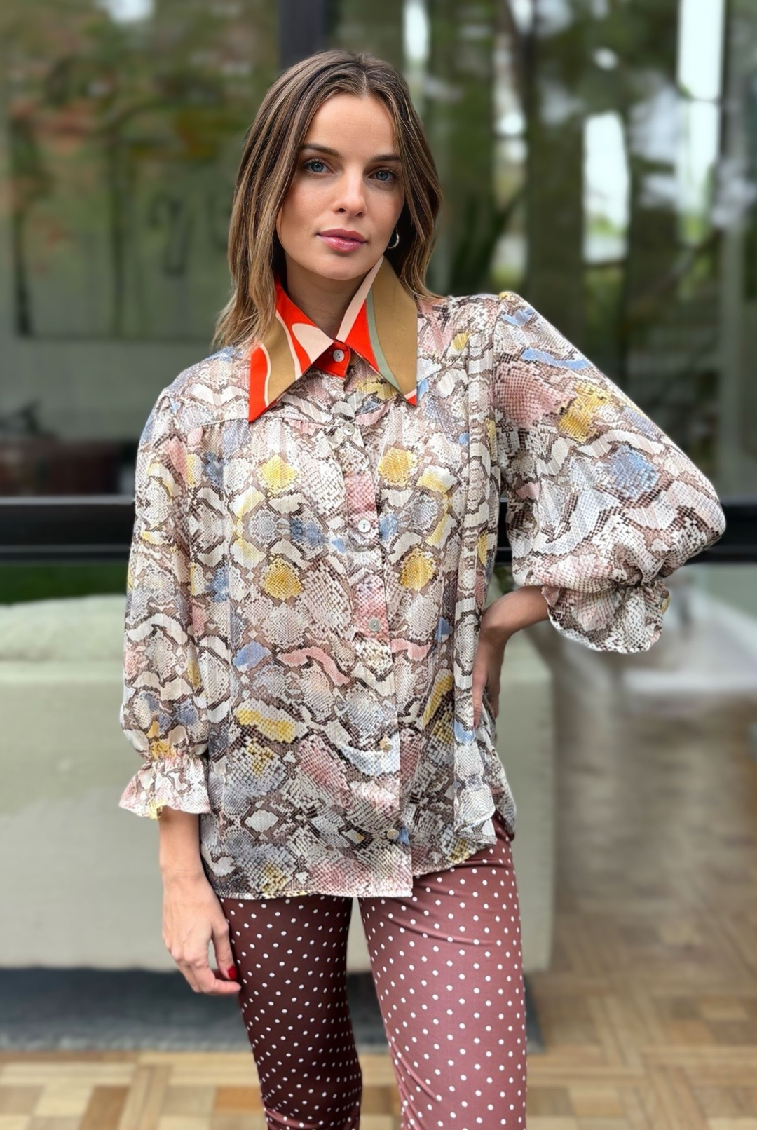 Blusa Rafaela Colorful Print
