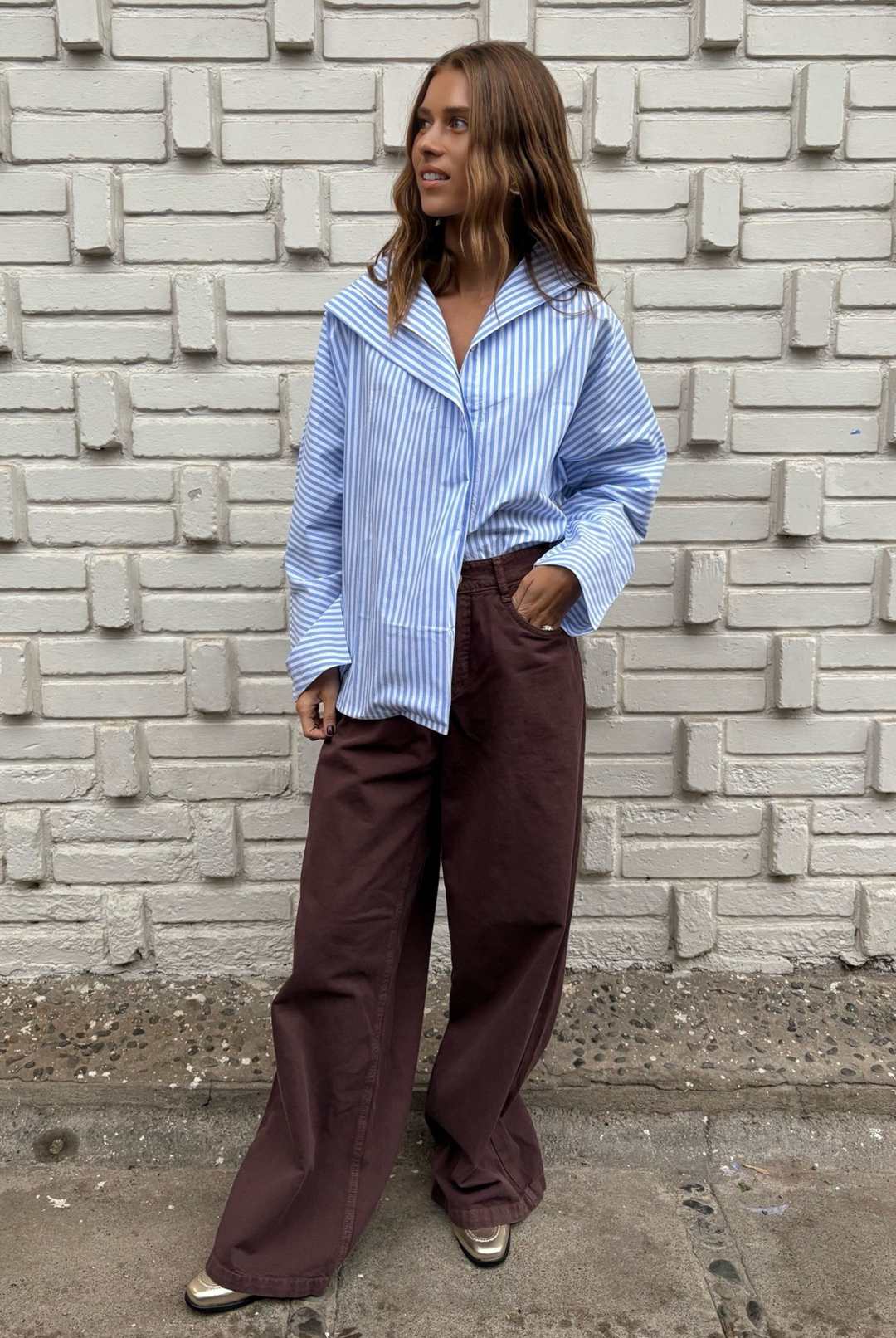 Blusa Grecia Rayas Blue