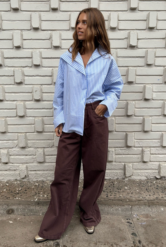 Blusa Grecia Rayas Blue