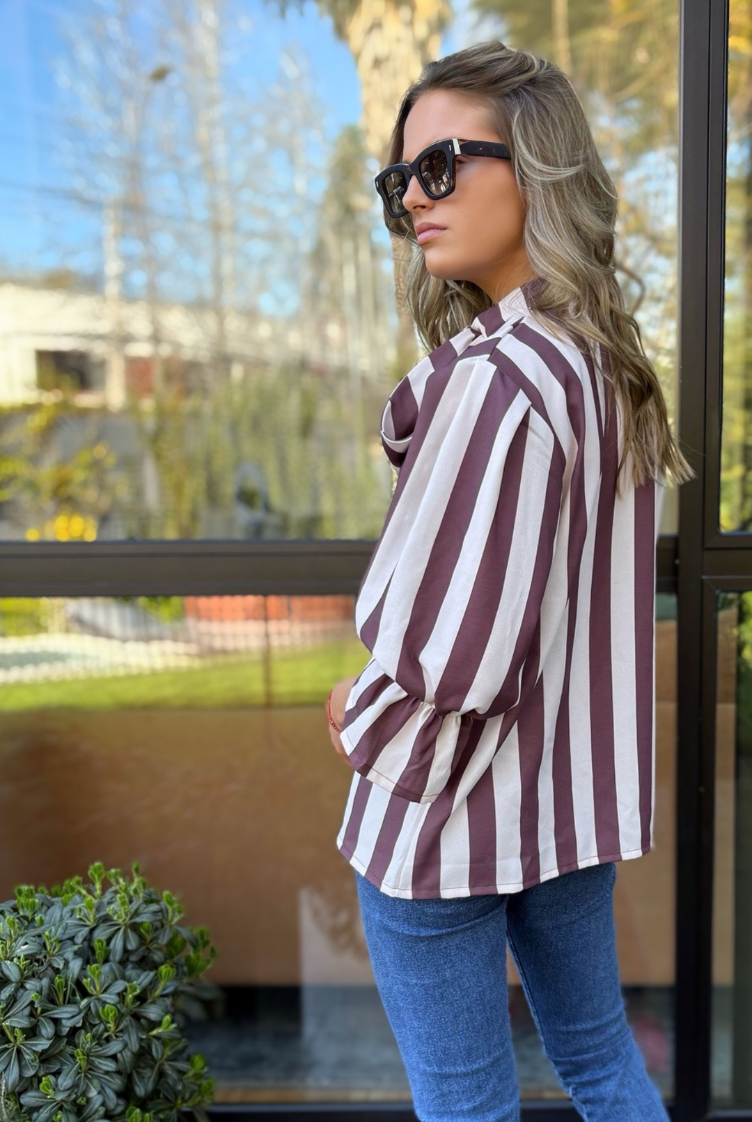 PRE VENTA BLUSA SANTORINI BROWN