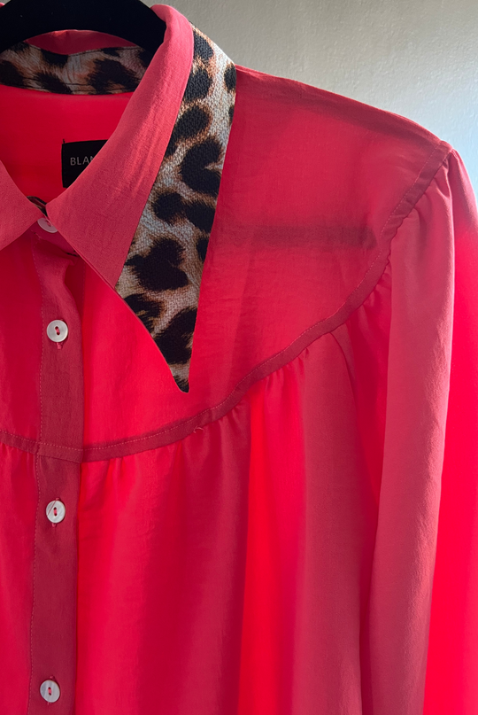 Blusa Rafaela Leopard Coral