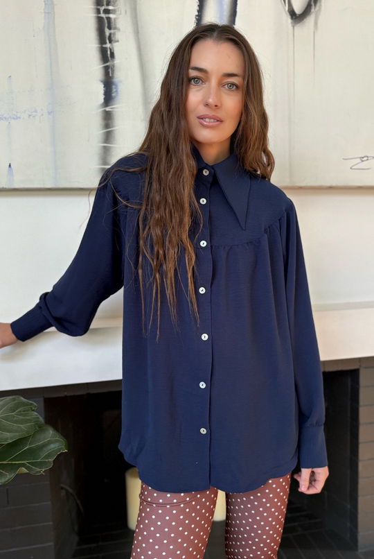 Blusa Gaspar Dark Blue
