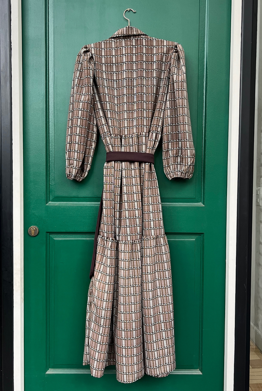 Vestido Marbella Brown Patterns