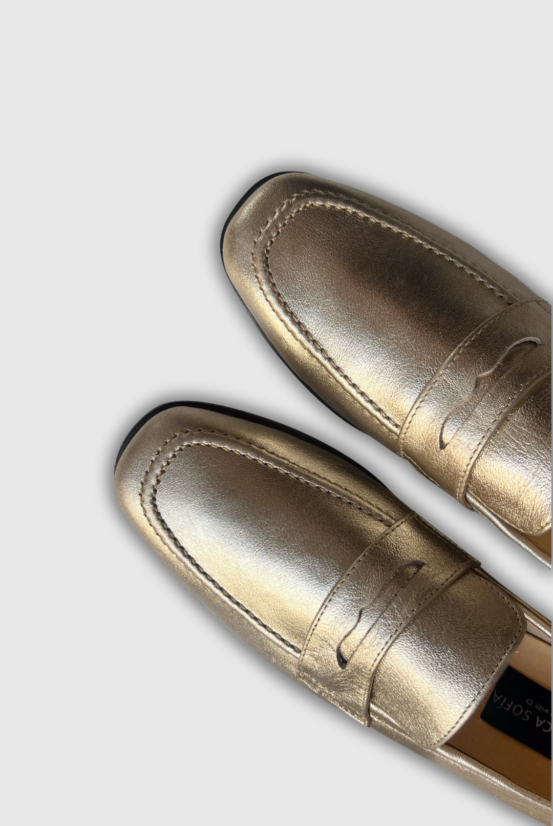 Mocasín Walk Perfect Gold / Cuero