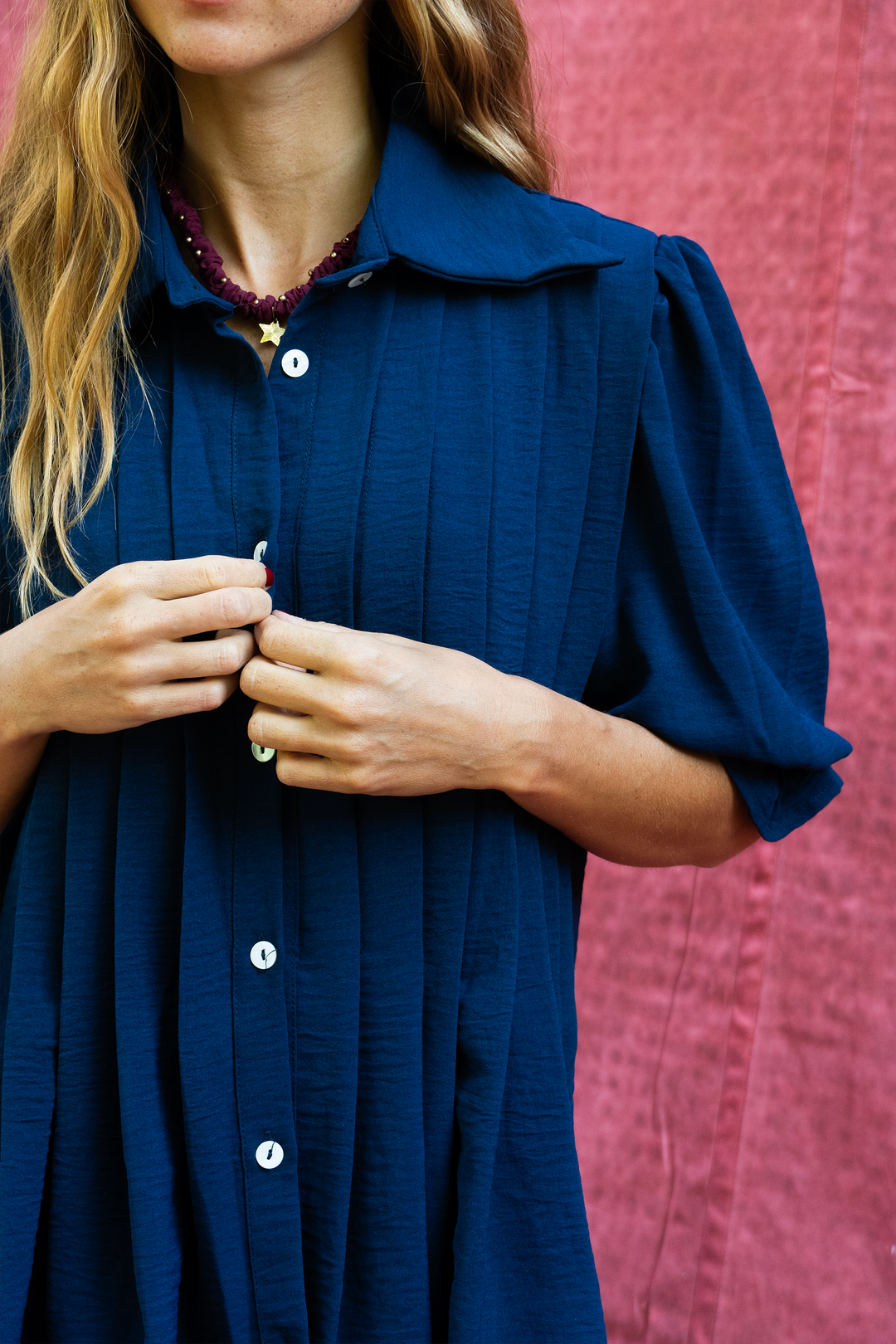 Blusa Gardenia dark blue