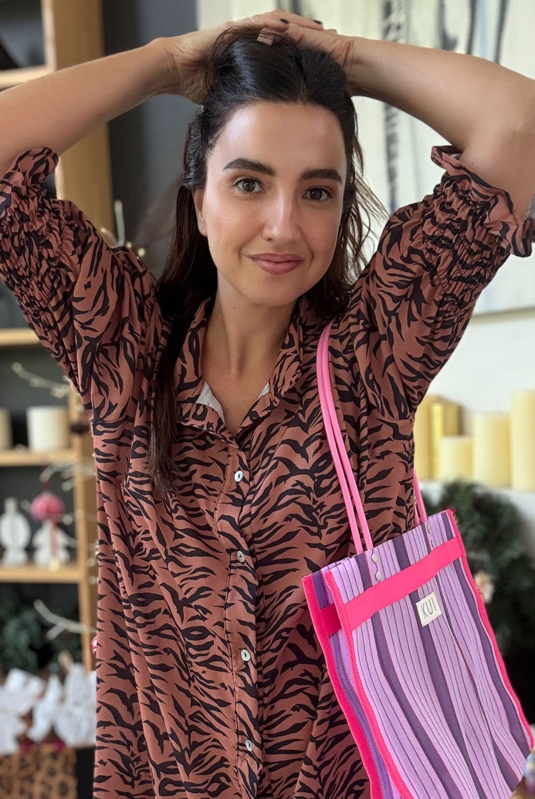 Vestido Sahara BROWN ZEBRA
