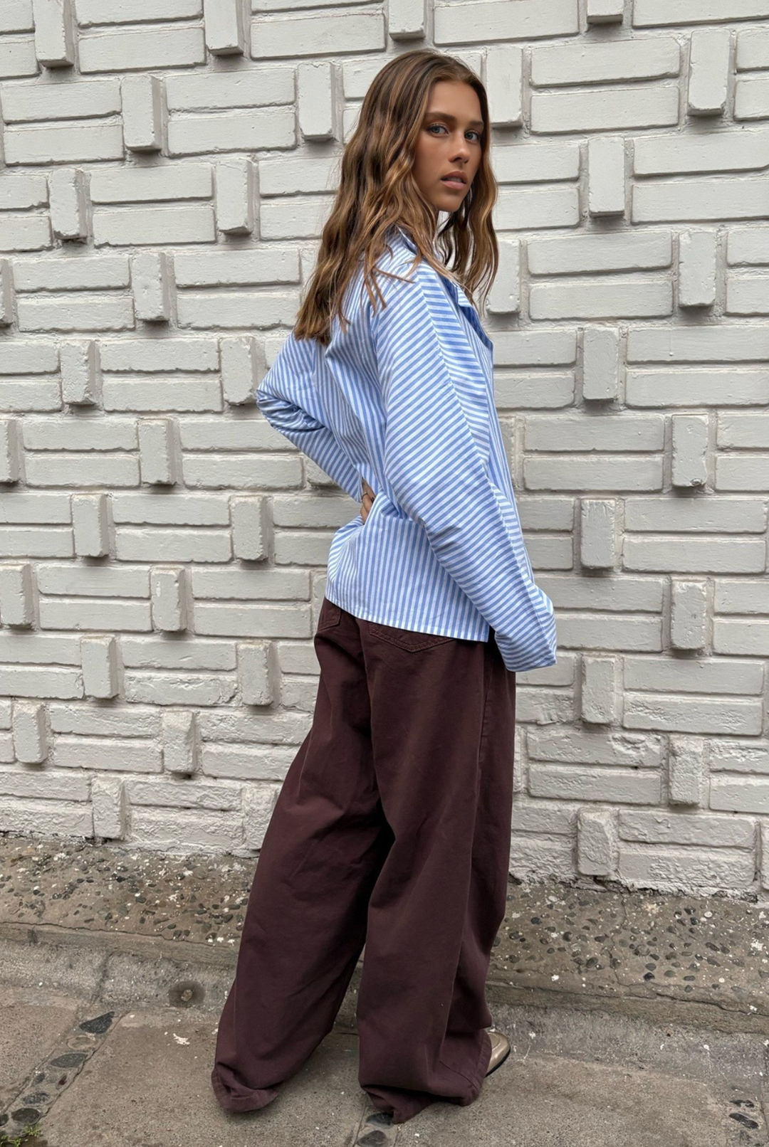 Blusa Grecia Rayas Blue