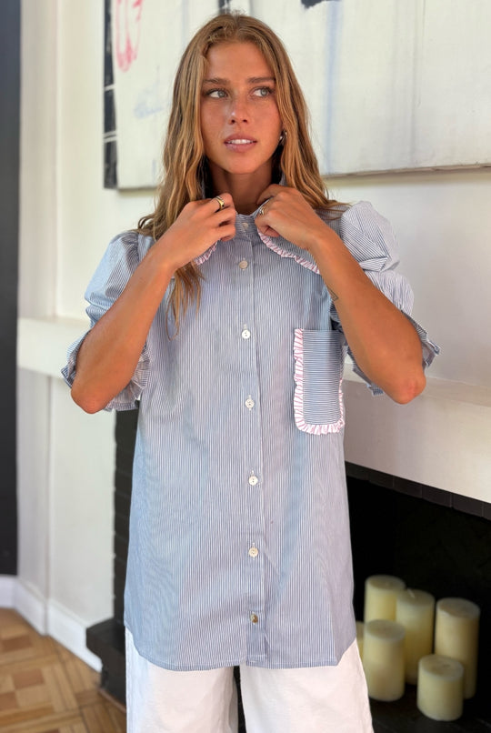 Blusa Málaga Rayas SKY BLUE