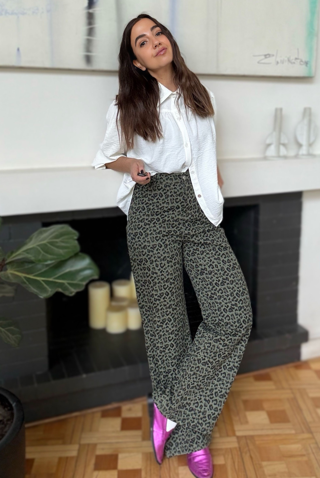 Sample Sale - Pantalón Leopard Green
