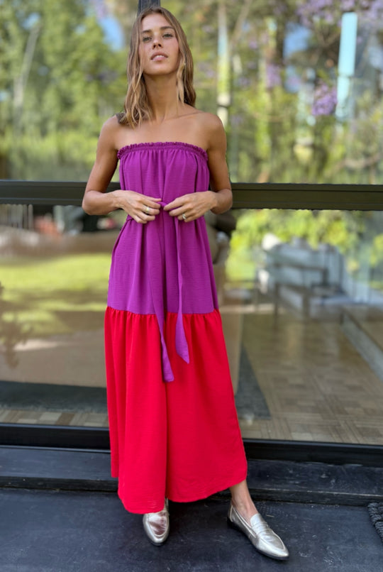 Vestido Luna Strapless