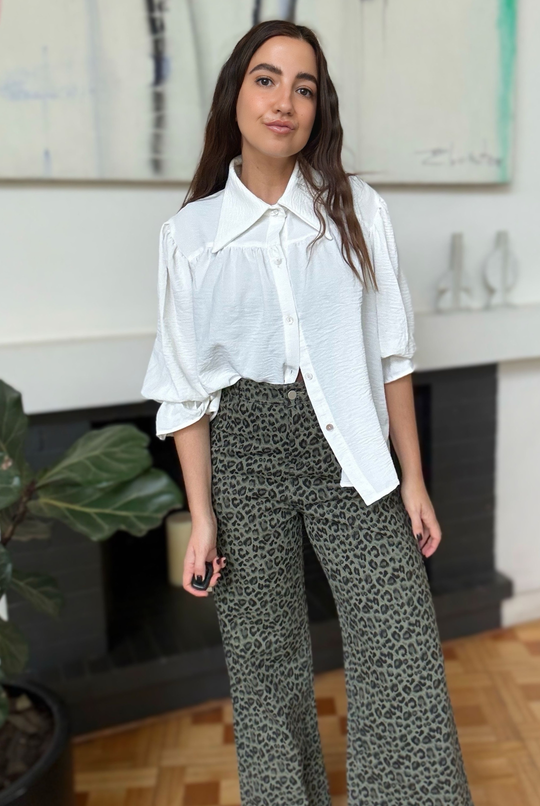 Sample Sale - Pantalón Leopard Green