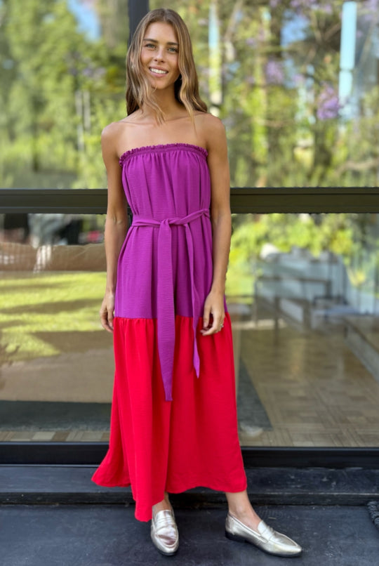 Vestido Luna Strapless