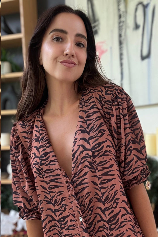 Vestido Sahara BROWN ZEBRA