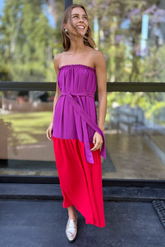 Vestido Luna Strapless