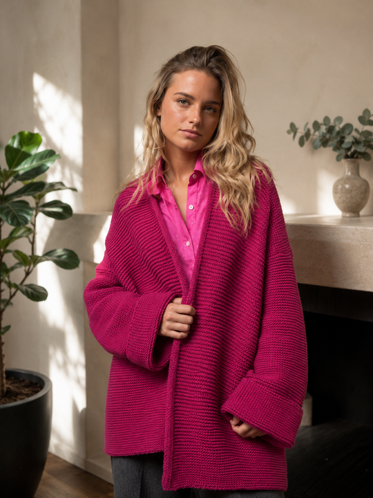 Chaleco/Abrigo Juliette Fucsia