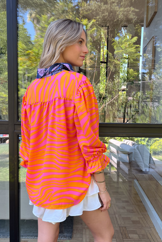 Blusa Rafaela Tiger Orange