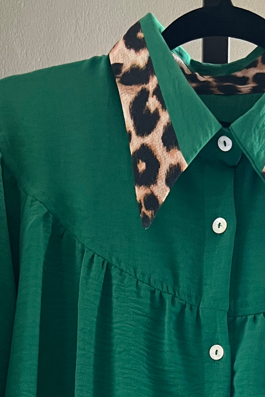 Blusa Rafaela Leopard Green