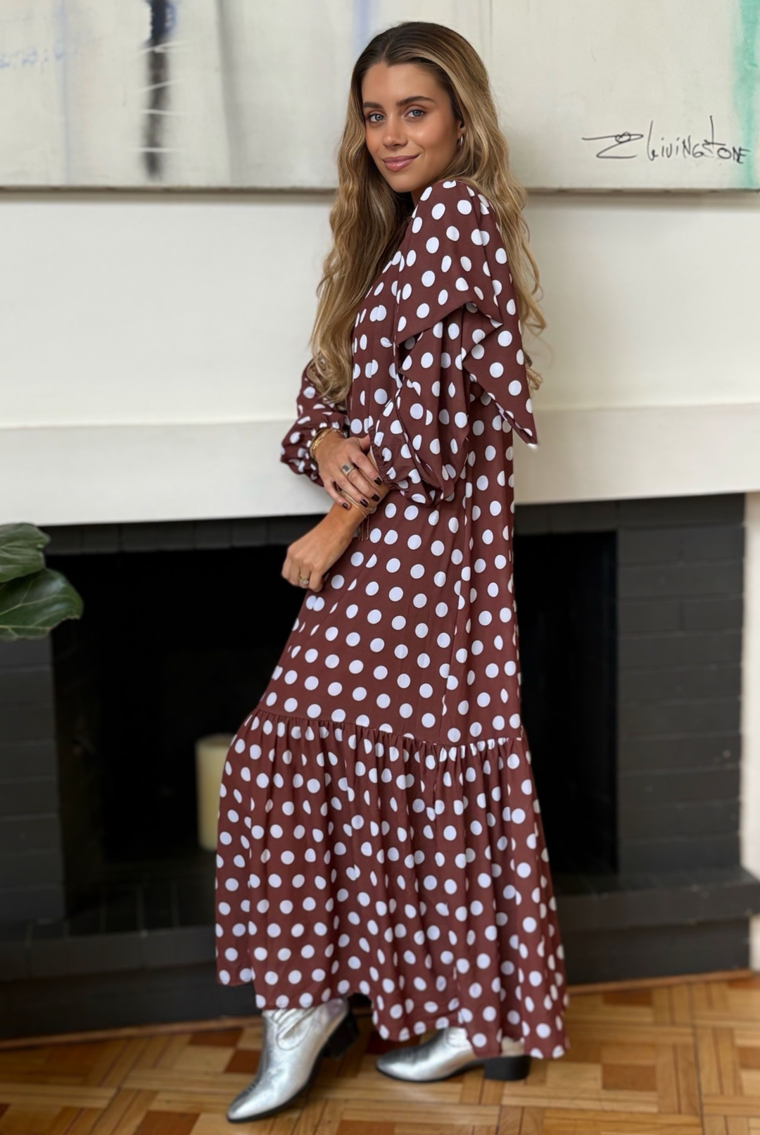 Vestido Nápoles Brown Circle