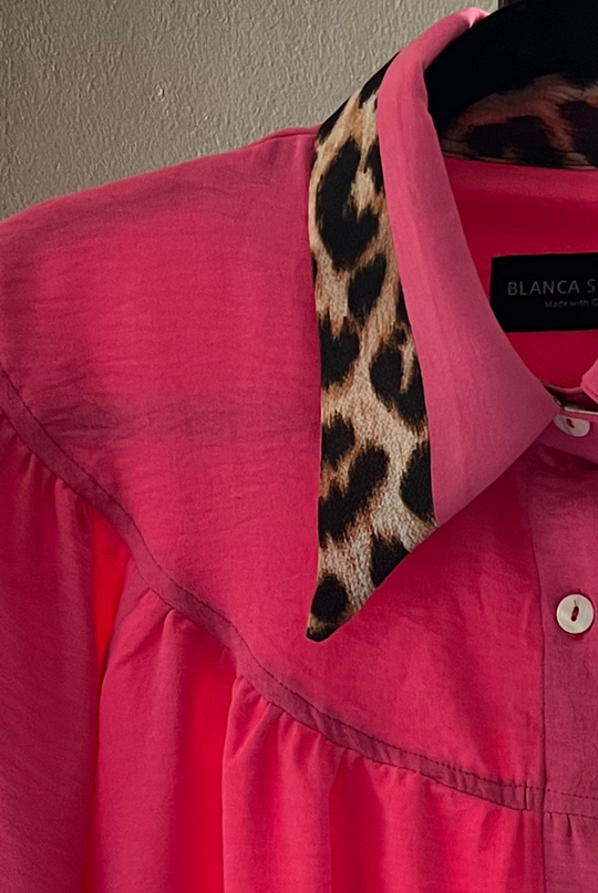 PRE VENTA Blusa Rafaela Leopard Pink